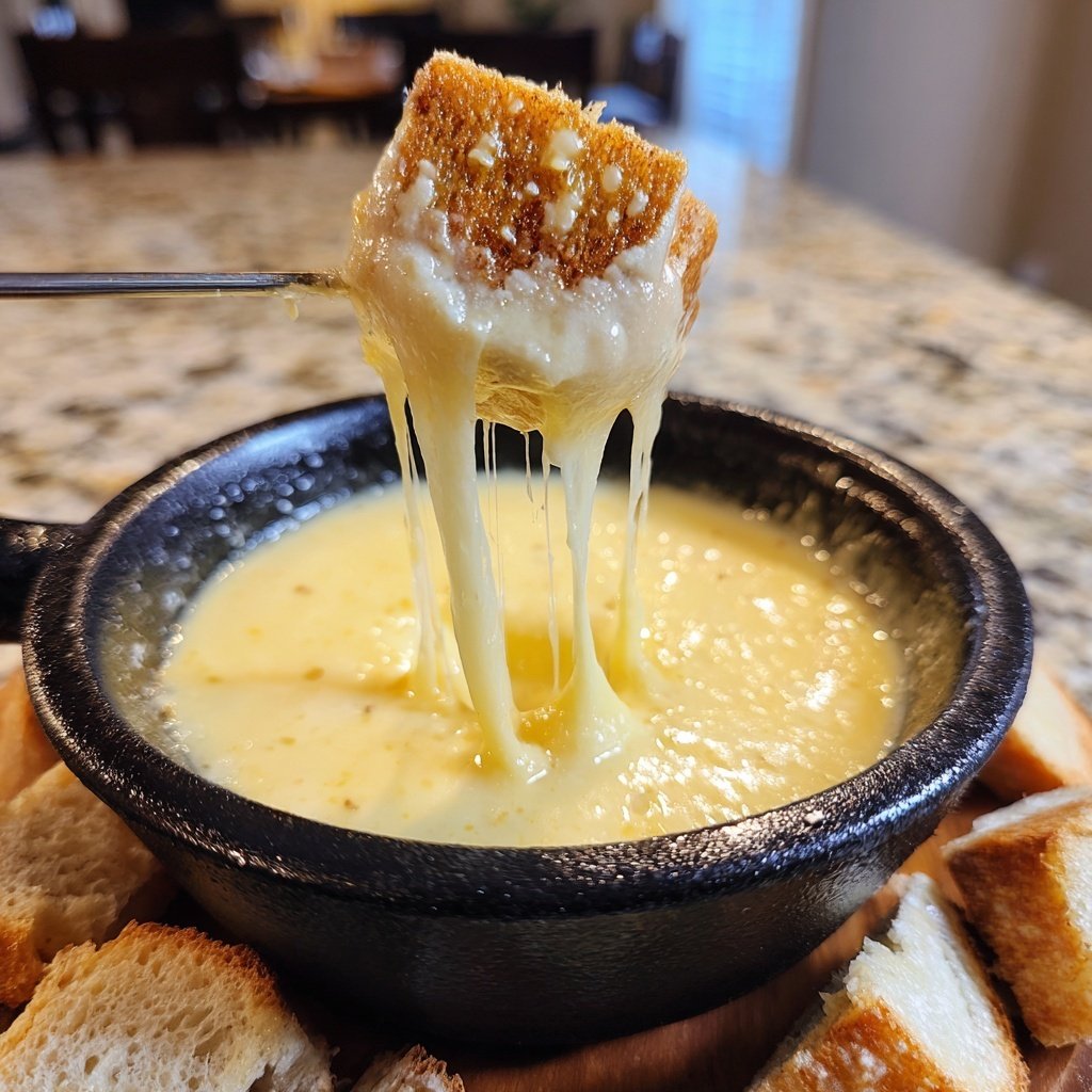 Fondue with Gruyere and Emmental