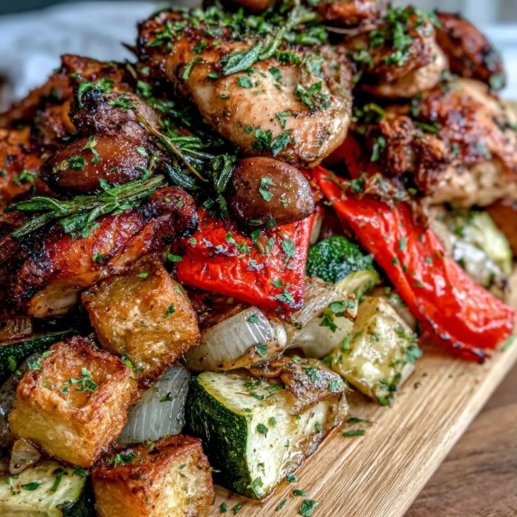 Healthy Chicken And Roasted Vegetables