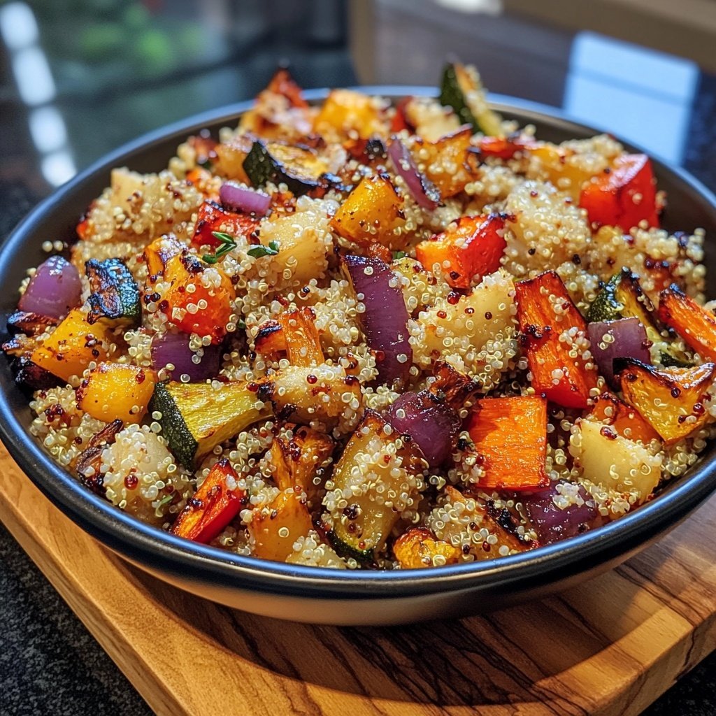 Healthy Roasted Veggie Quinoa Bowl