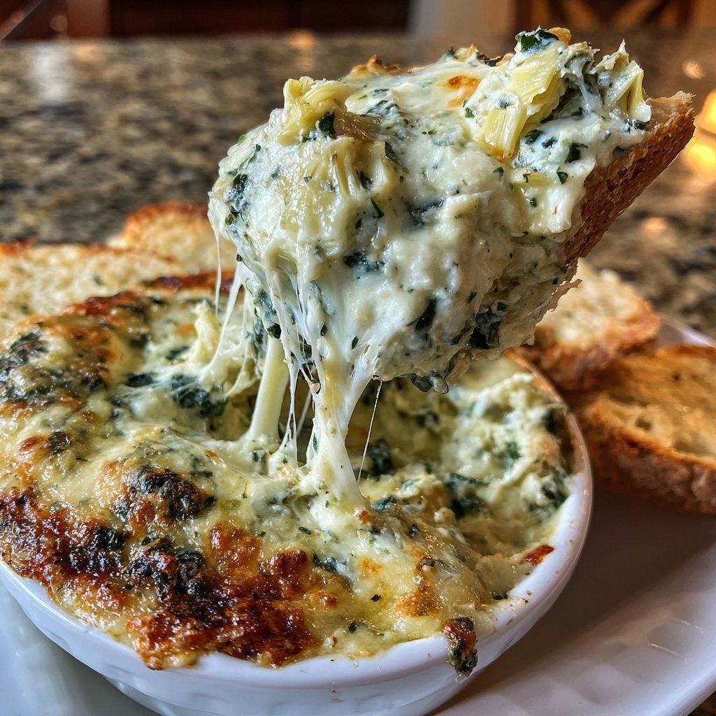 Super Bowl Spinach Artichoke Dip