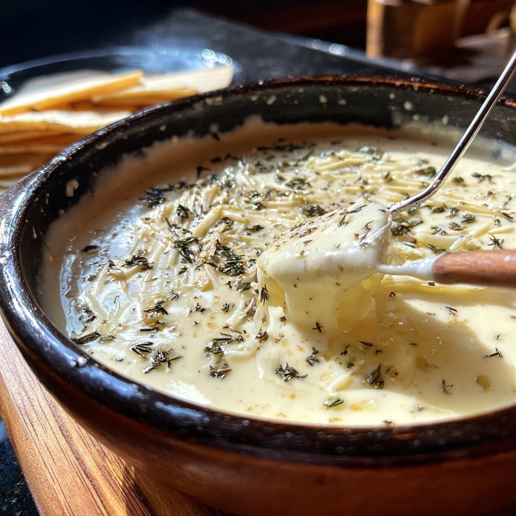 Fondue with Truffle Cheese