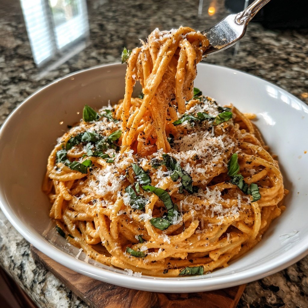 Rose Sauce Pasta with Vodka Cream