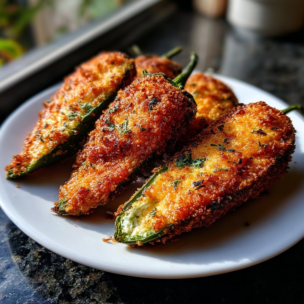 Jalapeno Poppers with Herb Yogurt Filling