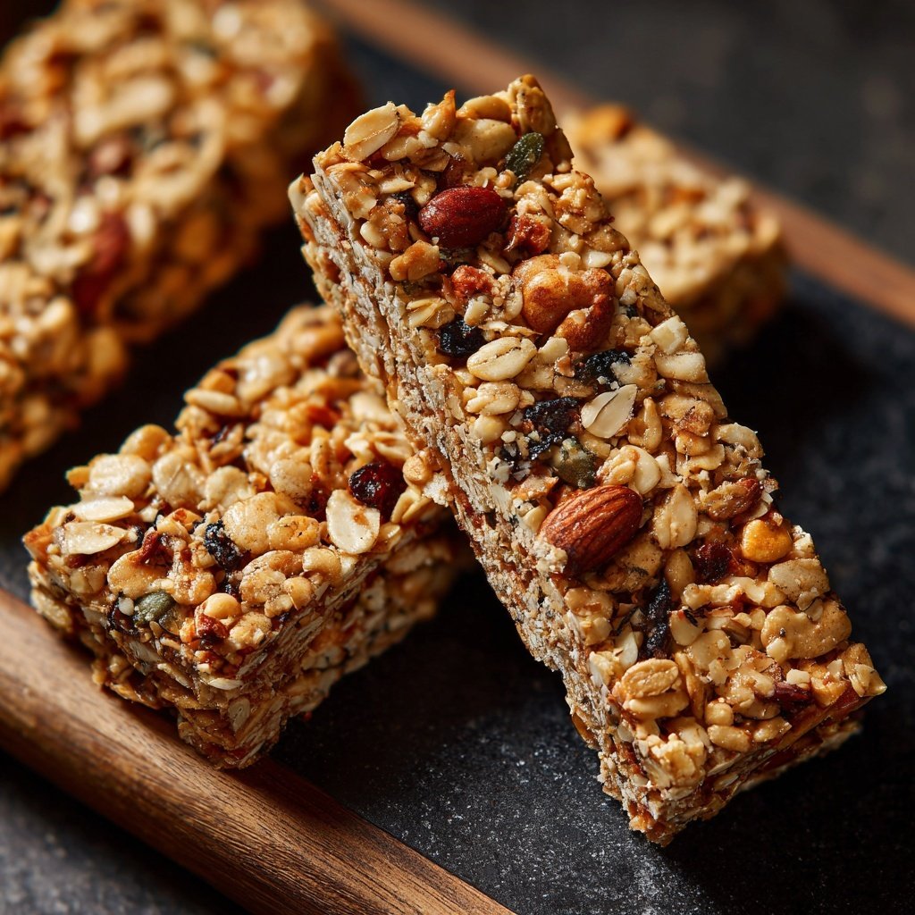 Healthy Snack No Bake Granola Bars