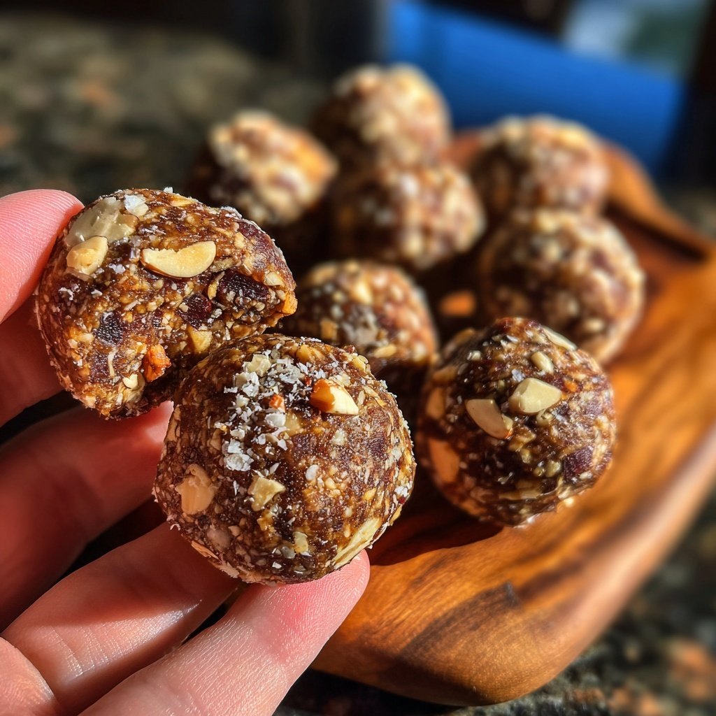 Healthy Peanut Date Snack Bites
