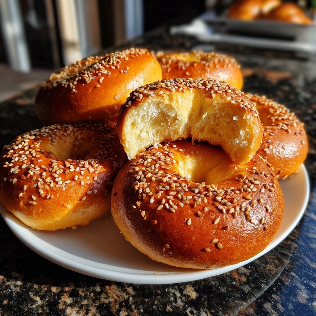 Air Fryer Protein Bagels
